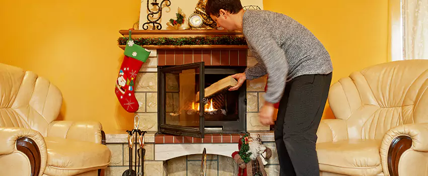 Rusted Metal Fireplace Restoration in Amesbury, Massachusetts